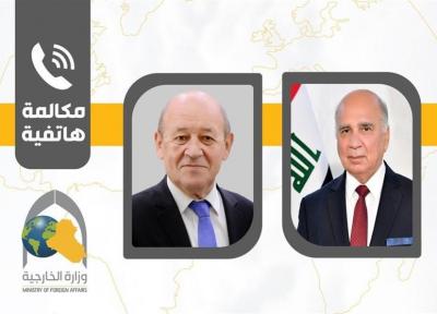 عراق، تماس تلفنی وزیر خارجه فرانسه با همتای عراقی