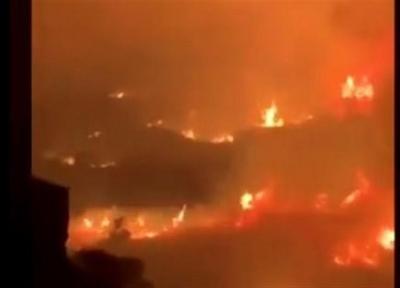 وقوع آتش سوزی گسترده در جنوب عربستان