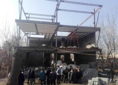 خبرنگاران بناهای غیر مجاز در کرج تخریب شد