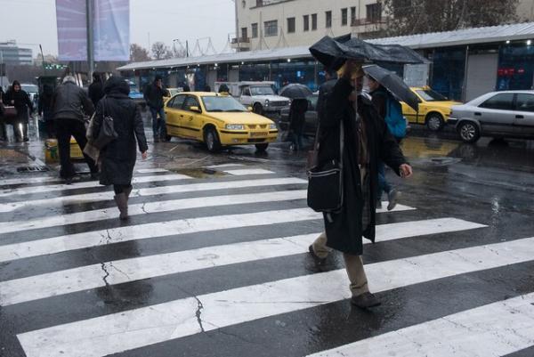 هواشناسی، احتمال رگبار باران و رعد و برق در تهران